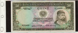 Banconota Guinea Portoghese, Mai Circolata, 50 Escudos, 1971- 12- 17 - Guinee