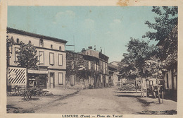 LESCURE - PLACE DU TERRAIL - Lescure