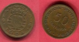 50 CENTAVOS 1954  ( KM 75) TB+ 2 - Angola