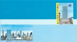 Onu,united Nations, Nations Unies, New York , Entier Postal  2003, Env Neuve, Manhattan, This Is The United Nations Illu - Storia Postale