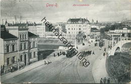 Gera (Reuß)- Heinrichsbrücke - Strassenbahn - Verlag Löffler & Co Greiz Gel. 1913 - Gera