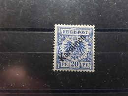 KAROLINEN , 1899, Yvert No 4 B, Surcharge II, 20 Pf Bleu Neuf * MH , TB Cote 130 E - Karolinen