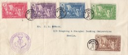 COVER. THE HONGKONG AND SHANGAI BANKING CORPORATION. MANILA PHILIPPINES FDC.15 NOV 1935. USA COMMONWEALTH PHILIPPINES - Filipinas