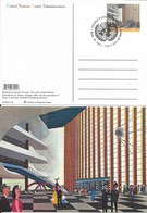 Onu,united Nations, New York , Entier Postal  2003, Carte Fdc, This Is The United Nations Illustration, Hall D'accueil - Briefe U. Dokumente