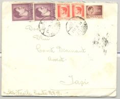 KING MICHAEL, STAMPS ON COVER, 1947, ROMANIA - Cartas & Documentos