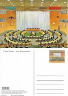 Onu,united Nations, New York ,entier Postal  2003, Carte Neuve, This Is The United Nations Illustration,salle Du Conseil - Lettres & Documents