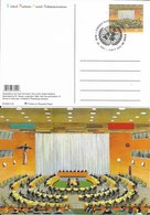 Onu,united Nations, New York ,entier Postal  2003, Carte Fdc, This Is The United Nations Illustration,salle Du Conseil - Covers & Documents