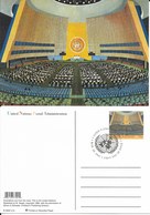 Onu,united Nations, New York ,entier Postal  2003, Carte Fdc, This Is The United Nations Illustration, Assemblée - Storia Postale