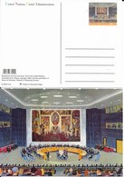 Onu,united Nations, New York ,entier Postal  2003, Carte Neuve, This Is The United Nations Illustration,salle Du Conseil - Covers & Documents