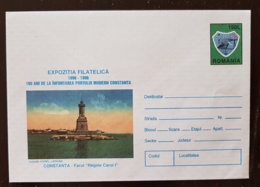 ROUMANIE, Phare, Phares, Faro, Lighthouse. Entier Postal Neuf Emis En 1996 (phare De CONSTANTA) - Leuchttürme