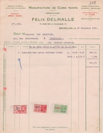 1935: Facture De ## Félix DELHALLE, Rue De La Clinique, 71, BXL. ## à ## Mr. VAN MECHELEN, Rue Drootbeek, 165, BXL. ## - Textile & Vestimentaire