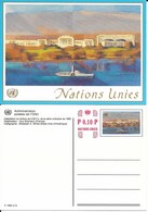 Onu,united Nations, Nations Unies,office De Genève, Entier Postal 2004 Surcharge, Carte Neuve, Bateau - Covers & Documents