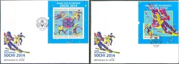 Niger 2013, Pre Olympic Games In Sochi, Hockey, Skating, 4val In BF +BF In 2FDC - Winter 2014: Sotschi