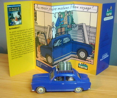 Voiture PEUGEOT 403 TAXI Fin Des Années 1950, 1/43 De Tintin Dans Le Bijoux De La Castafiore, TINTIN - Tim & Struppi