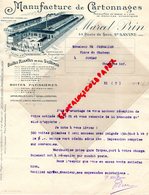 10- STE SAINTE SAVINE- LETTRE MARCEL PRIN-MANUFACTURE CARTONNAGES- BOITES -CARTONNERIE IMPRIMERIE-44 RIUTE DE SENS- - Stamperia & Cartoleria