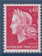 = Type Marianne De Cheffer  Taille Douce  40c  Rouge Carminé  N°1536B Neuf - 1967-1970 Marianna Di Cheffer