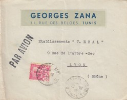 LETTRE TUNISIE. 18 9 40. GEORGES ZANA TUNIS  / 2 - Lettres & Documents