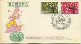 BELGIO - FDC  EDITIONS RODAN 1962 - EUROPA UNITA - CEPT - SPECIAL CANCEL GENT - 1961-1970