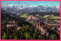 Semmering - Südbahnhôtel Mit Waldhof - Hôtel Ferroviaire - Montagne - GEORG KLEINHANS ERBEN N° 16565 - Colorisée - Semmering