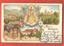 TRH-05 Litho Gruss Aus Mariastein . Pionier. Gelaufen In 1903 - Metzerlen-Mariastein