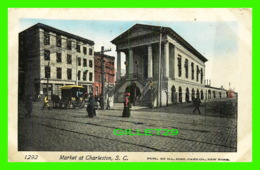 CHARLESTON, SC - MARKET ANIMATED - SPARKLES - PUB BY ILL. POST CARD CO - - Charleston