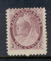 Canada 1898-1902 QV Portrait 2c Purple MLH - Autres & Non Classés