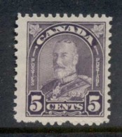 Canada 1930-31 KGV Portrait 5c Violet MLH - Otros & Sin Clasificación