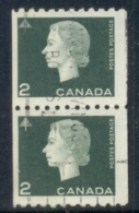 Canada 1962 QEII Portrait Coil Pairs 2c FU - Otros & Sin Clasificación