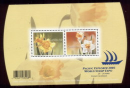 Canada 2005 Pacific Explorer Stamp Ex, Flowers MS MUH - Other & Unclassified