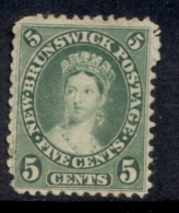 New Brunswick 1860-63 Victoria 5c MNG - Gebruikt