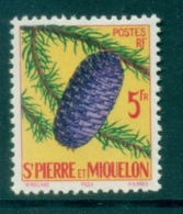 St Pierre & Miquelon 1959 Flowers MLH - Zonder Classificatie
