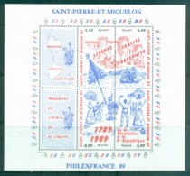 St Pierre & Miquelon 1989 French Revolution Bicentenary MS MUH - Ohne Zuordnung