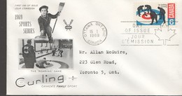 1969  Curling    Rose  Craft    Cachet   Sc 490 - 1961-1970
