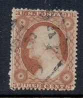 USA 1857-61 Sc#26 3c Washington FU - Andere & Zonder Classificatie