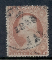 USA 1857-61 Sc#26 3c Washington FU - Autres & Non Classés
