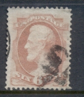 USA 1873 Sc#159 6c Lincoln, Large Banknote, Hard Paper FU - Sonstige & Ohne Zuordnung