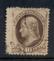 USA 1879 Sc#188 10c Jefferson, Large Banknote, Soft Paper FU - Altri & Non Classificati