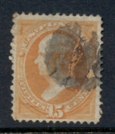 USA 1879 Sc#189 15c Webster, Large Banknote, Soft Paper FU - Autres & Non Classés