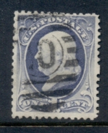 USA 1881-82 Sc#206 1c Franklin, Large Banknote, Soft Paper FU - Autres & Non Classés
