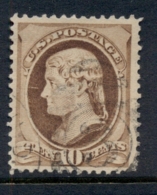 USA 1881-82 Sc#209 10c Jefferson, Large Banknote, Soft Paper FU - Andere & Zonder Classificatie