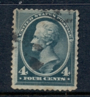 USA 1883 Sc#211 4c Jackson Blue Green FU - Sonstige & Ohne Zuordnung