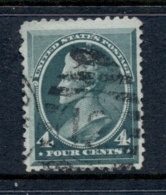 USA 1883 Sc#211 4c Jackson Blue Green FU - Altri & Non Classificati