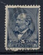 USA 1888 Sc#216 5c Garfield Blue FU - Otros & Sin Clasificación