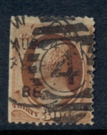 USA 1888 Sc#217 30c Hamilton, (fault, Thin) FU - Otros & Sin Clasificación