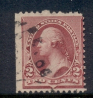 USA 1890-93 Sc#219D Washington 2c Lake FU - Andere & Zonder Classificatie