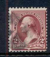 USA 1890-93 Sc#219D Washington 2c Lake FU - Altri & Non Classificati