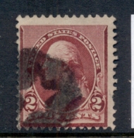 USA 1890-93 Sc#219D Washington 2c Lake FU - Andere & Zonder Classificatie