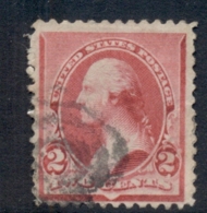 USA 1890-93 Sc#220a Washington 2c Cap On Left 2 FU - Other & Unclassified