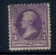 USA 1890-93 Sc#221 Jackson 3c FU - Sonstige & Ohne Zuordnung