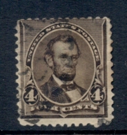 USA 1890-93 Sc#222 Lincoln 4c FU - Autres & Non Classés